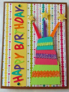 Happy Birthday Cake Card