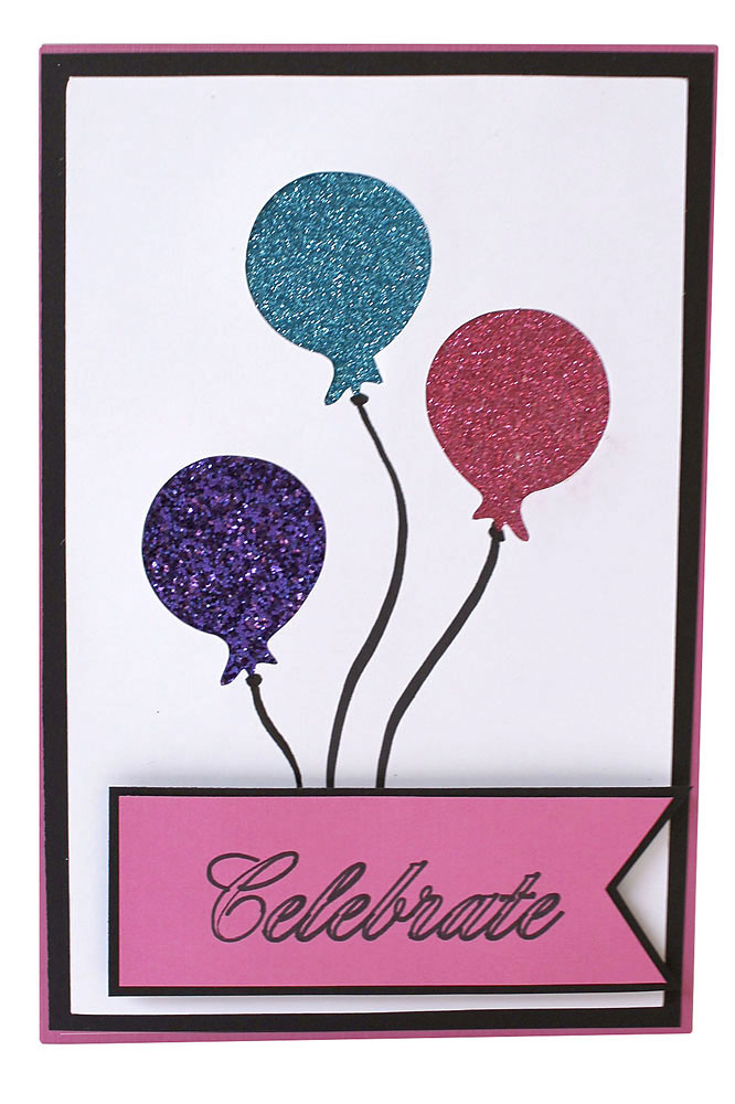 Glitter Balloon Card