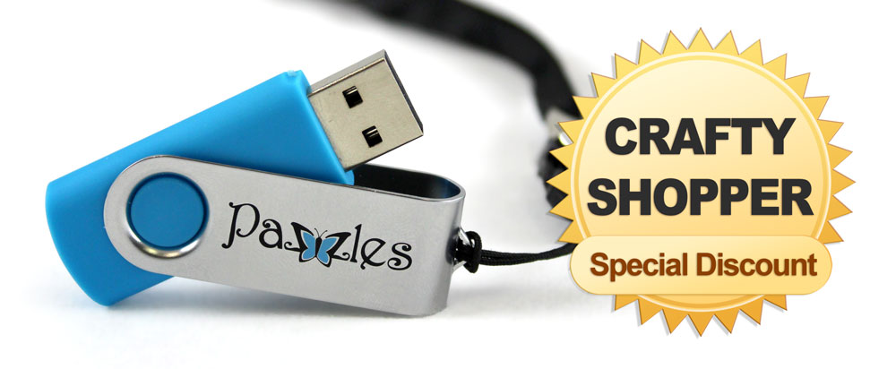 Charmers Pazzles USB 2GB with Lanyard Crafty Shopper Special