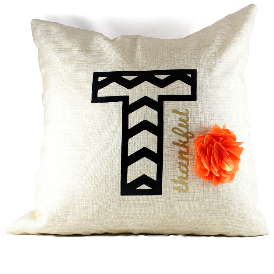 Chevron Monogram Pillow