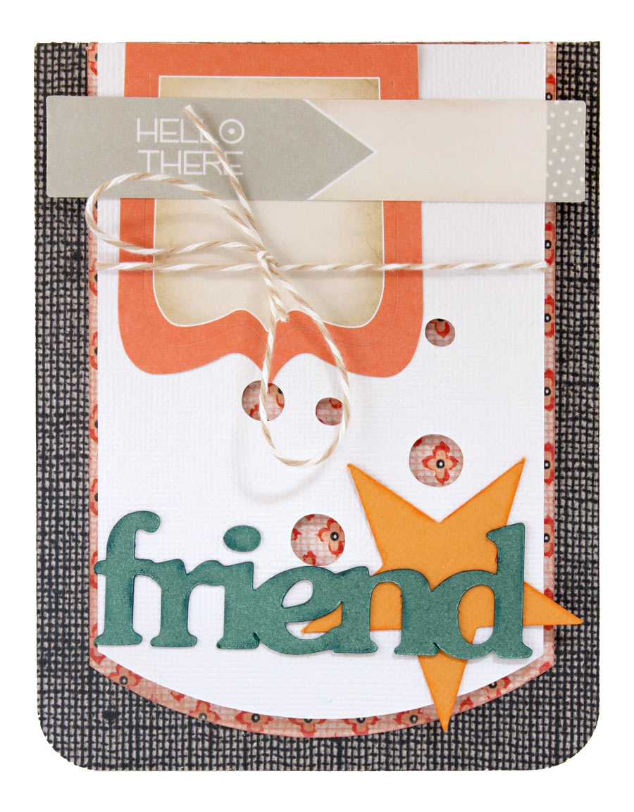 Chic Tags Hello There Friend Card