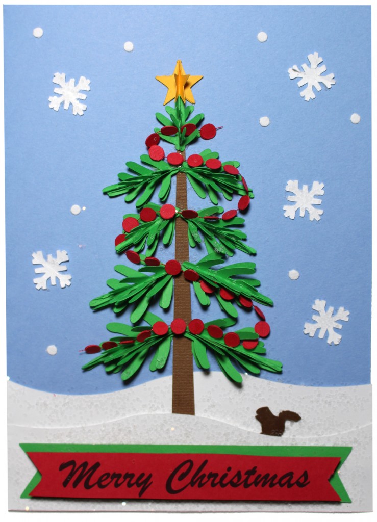 Christmas Tree Pieced Card Two Ways Pazzles Craft Room