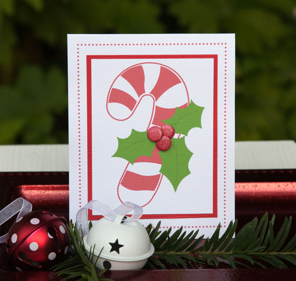Christmas Candy Cane Card