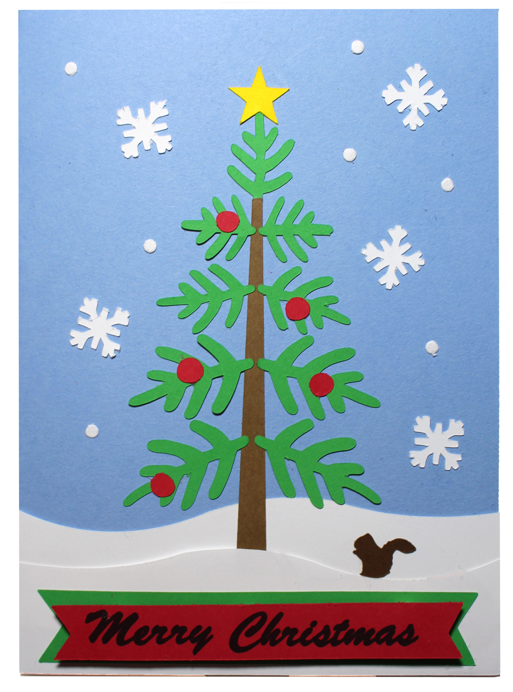 Christmas Tree Pieced Card Two Ways - Pazzles Craft Room