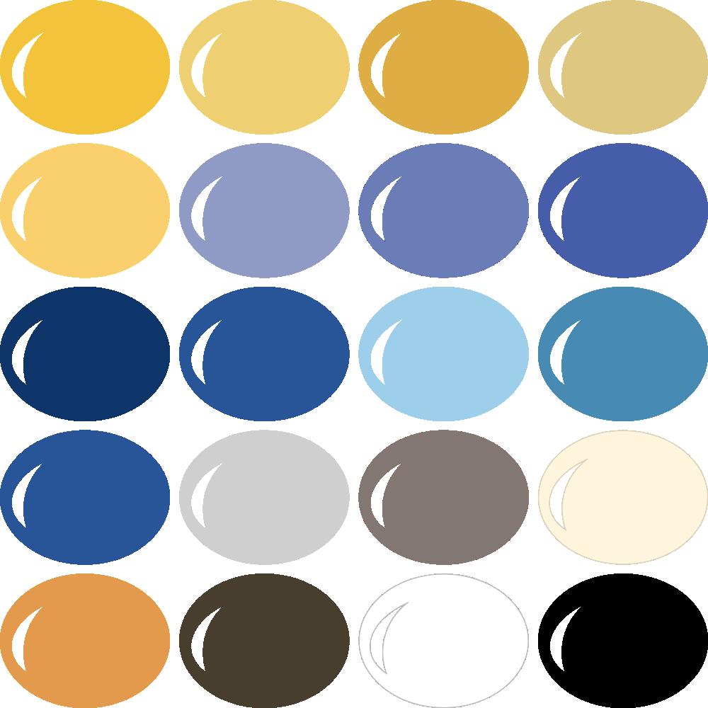 Classic Hanukkah Color Palette