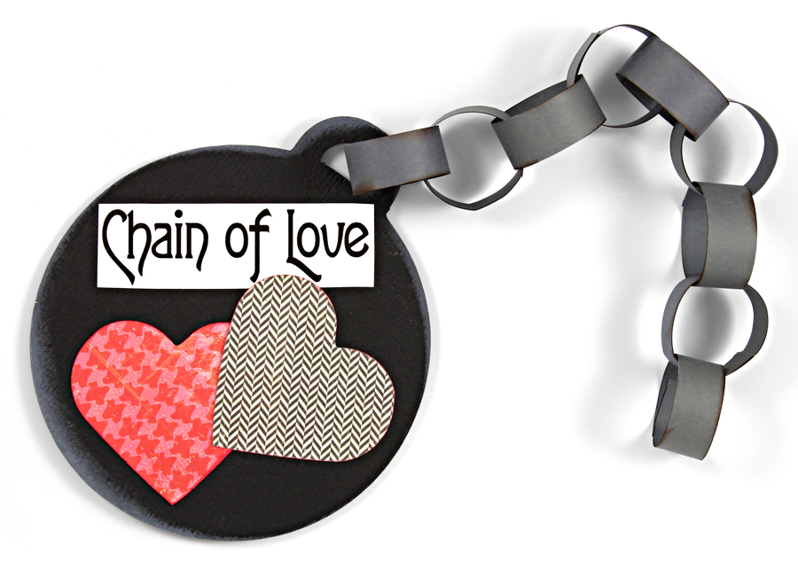 DIY Classroom Valentines Ball and Chain of Love with Hearts