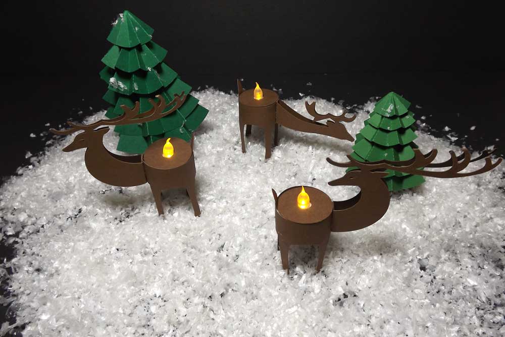 Deer Tealight Holders