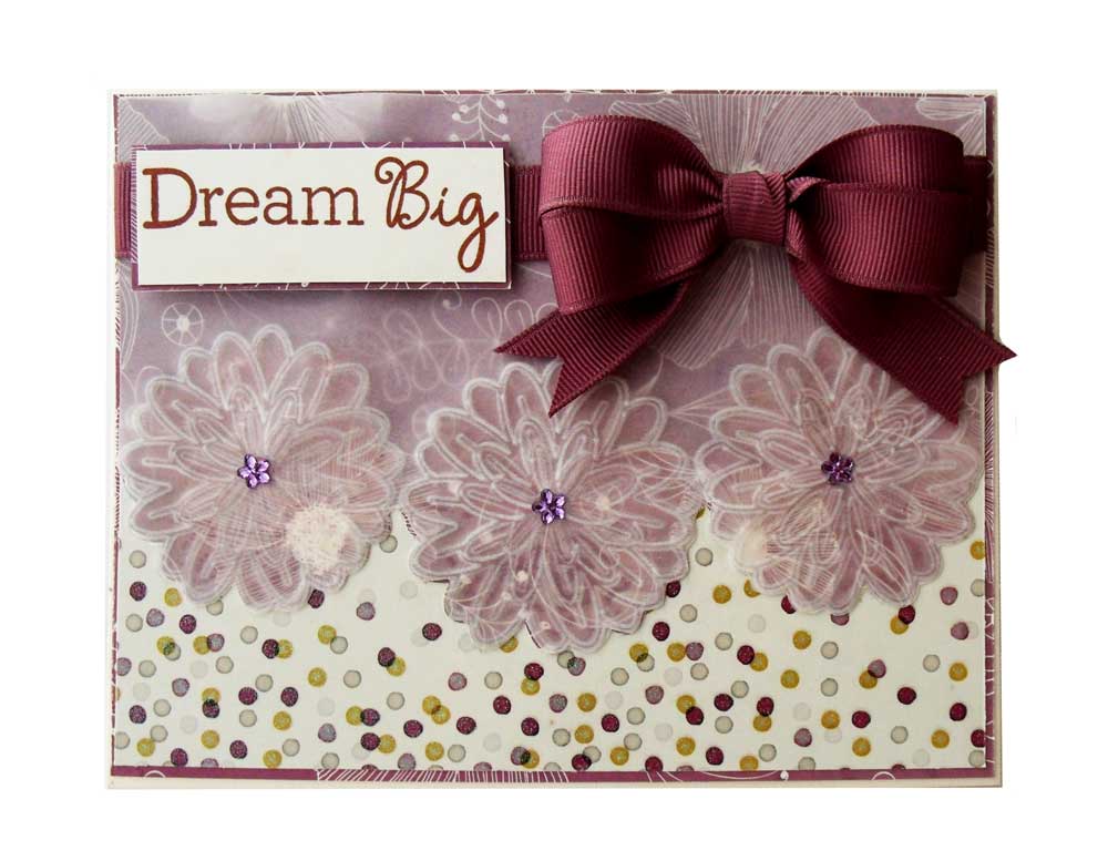 Dream Big Embossed Vellum Tag