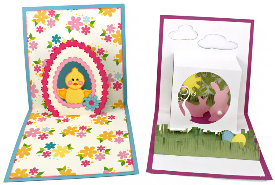 Chick and Bunny Easter Pop-Up Cards