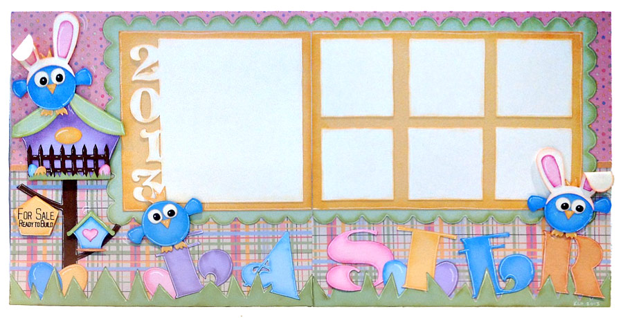Easter Scrapbook Layout 2013