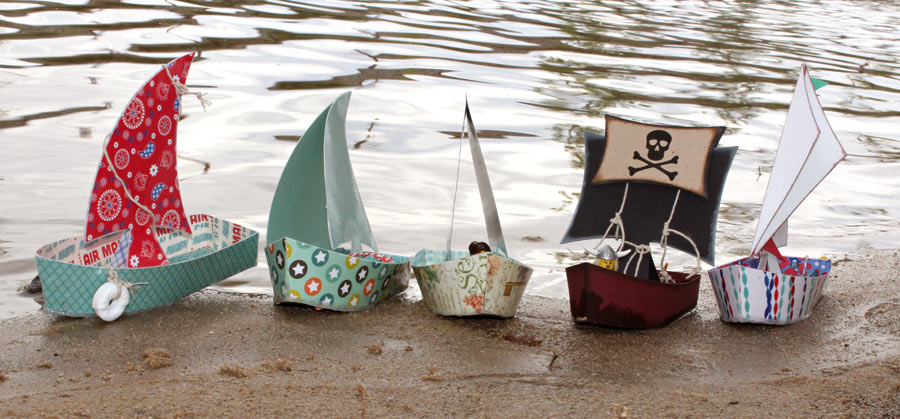 DIY Paper Sailboats Floating Paper Toy Boats On the Sand