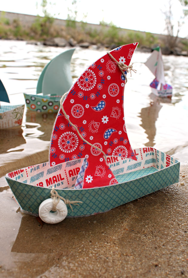 DIY Paper Sailboats Floating Paper Toy Boats On the Sand