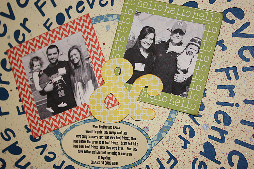 Forever Friends Typography Layout