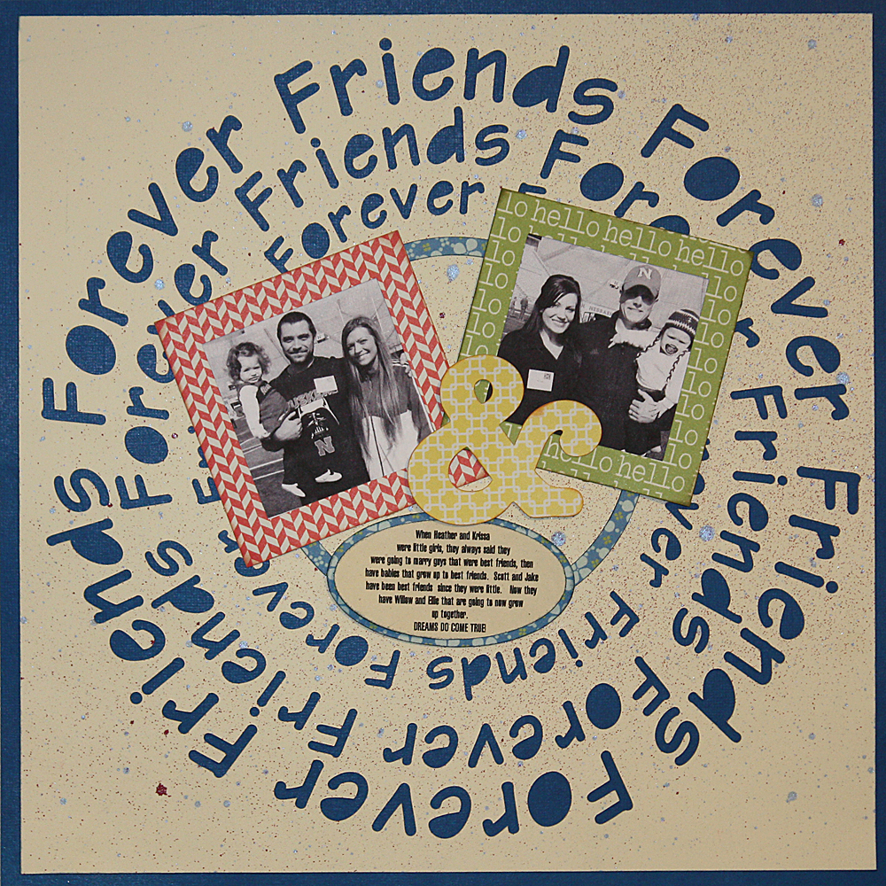 Forever Friends Typography Layout