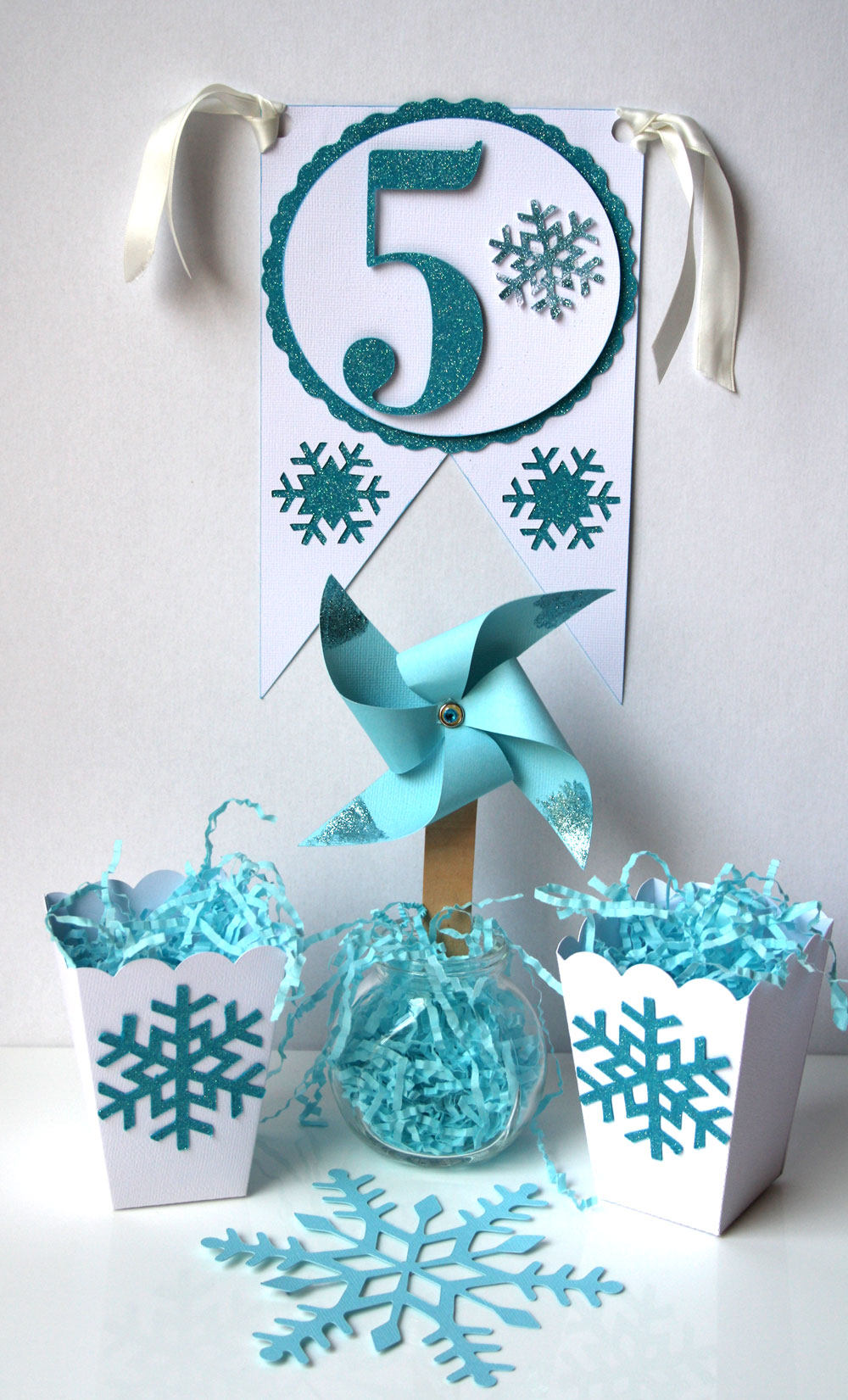 Snowflake Winter Party Favors - Pazzles Craft Room
