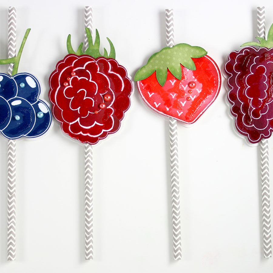 Printable DIY Fruit Straws - Persia Lou