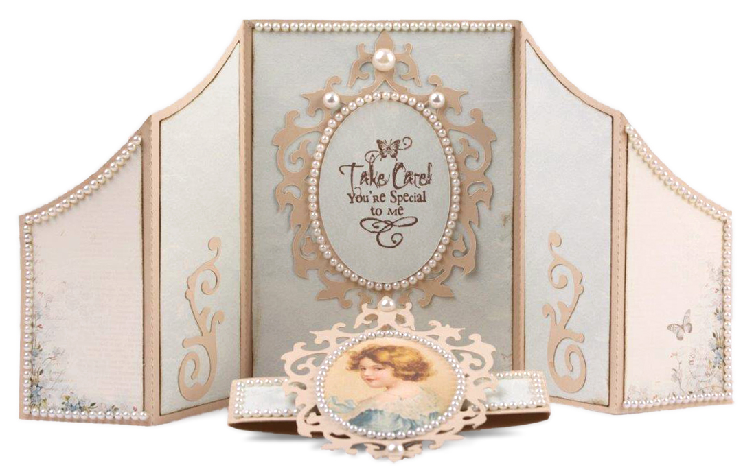 Gate Fold Card with Belly Band by Tara Brown