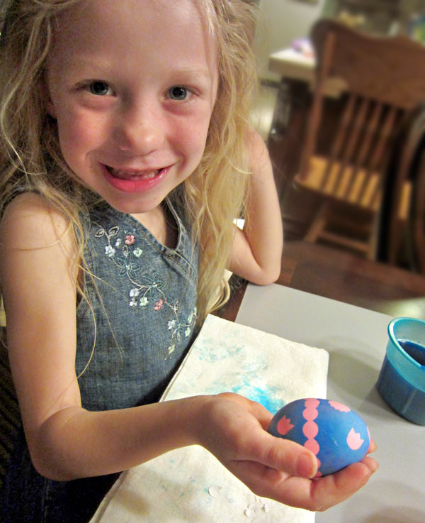 Grandchild with Easter Egg