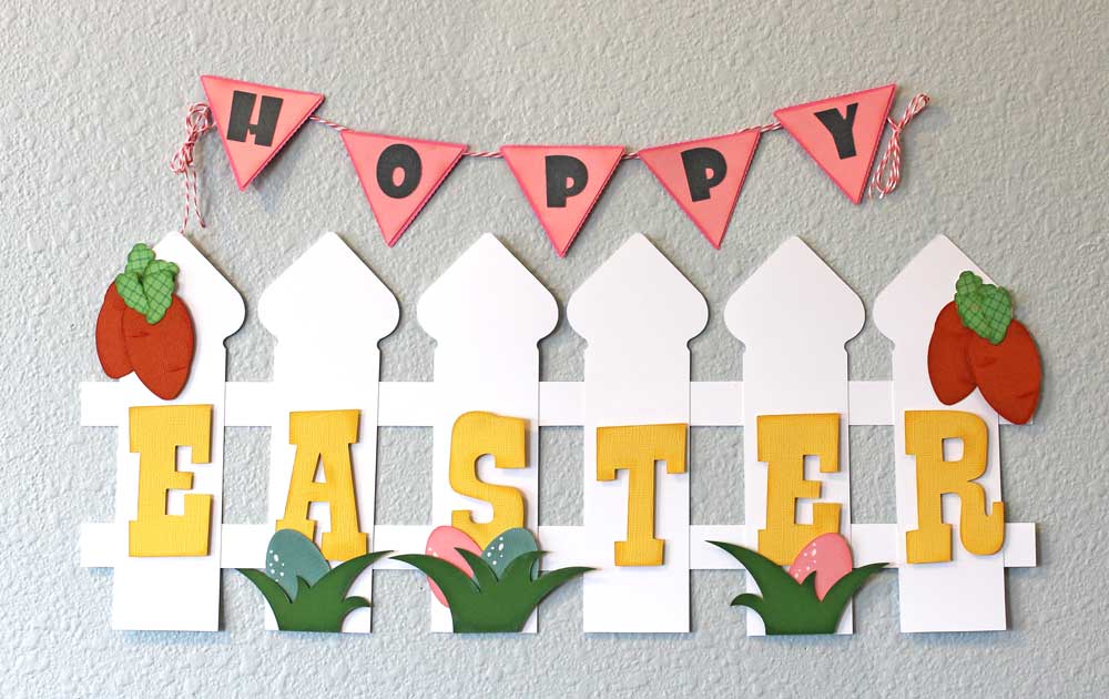 Hoppy Easter Banner Cutting Files