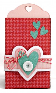 I Love You Tag Pocket Card with Belly Band