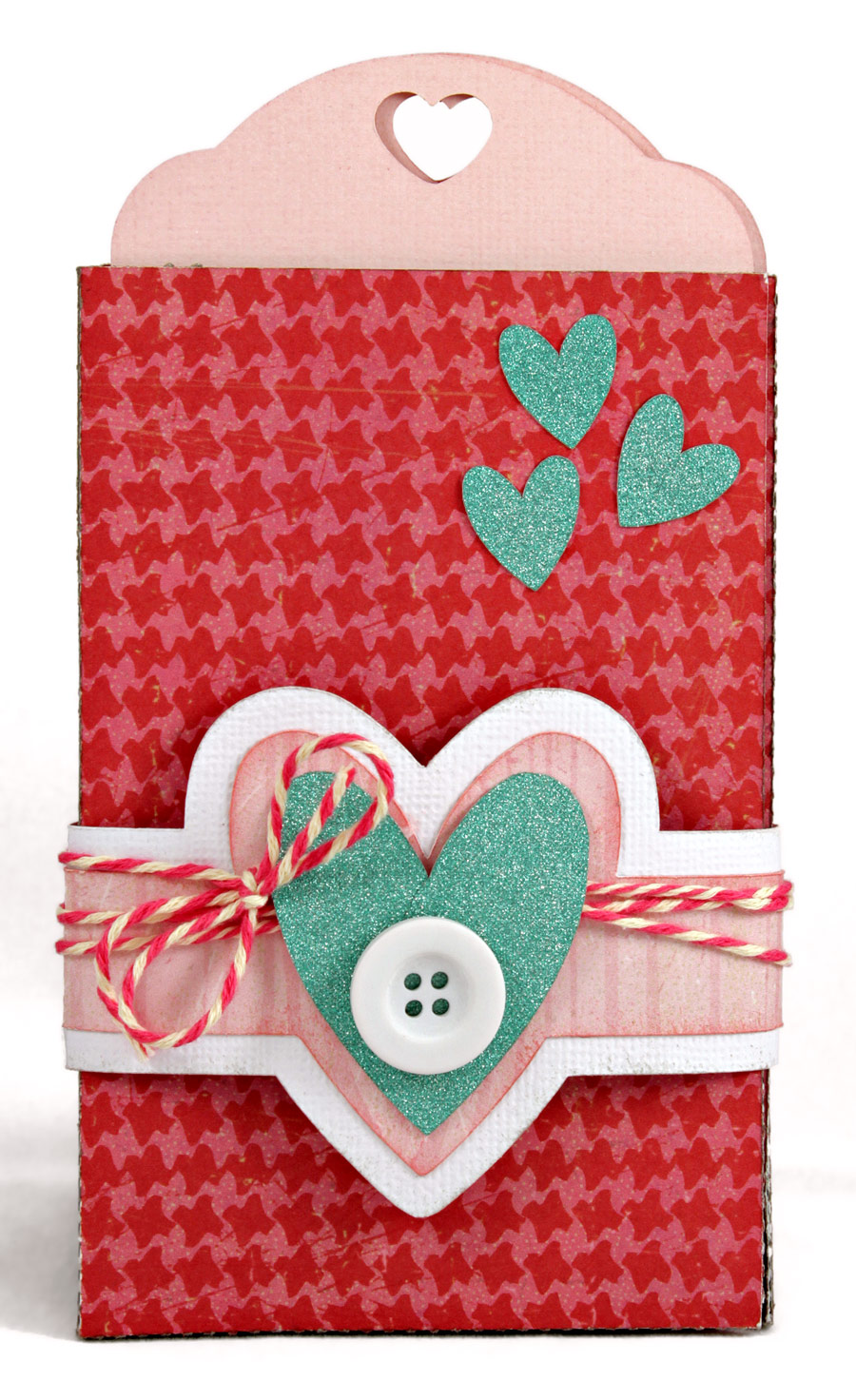 Heart Tag Pocket Card - Pazzles Craft Room image