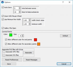 Setting the Bezier handle color