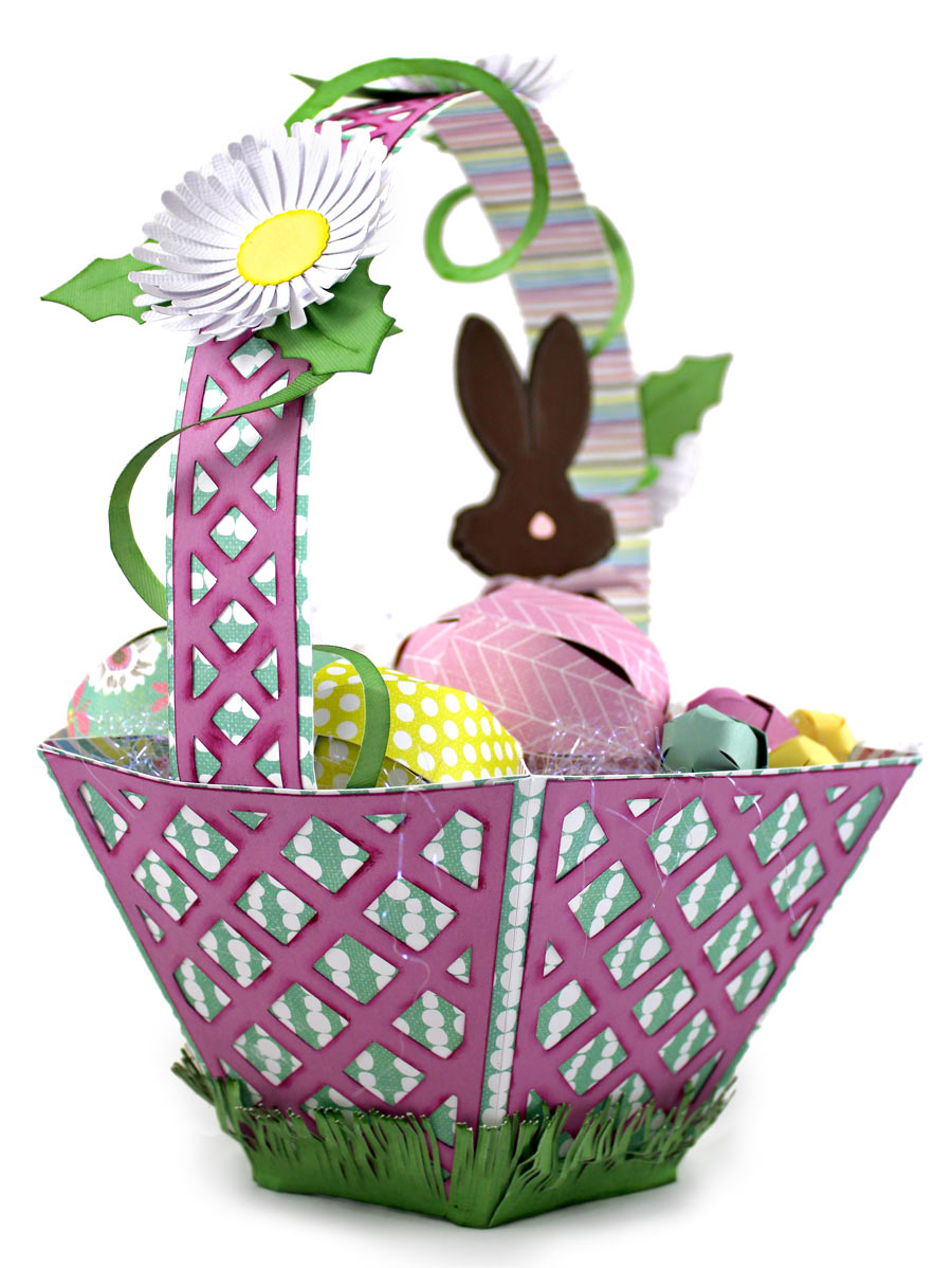 Paper Easter Basket Handle Detail