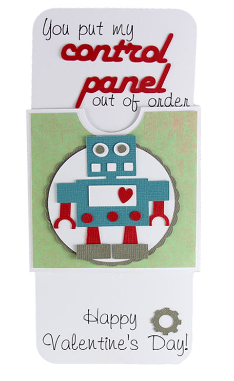 Valentine Robot Slider Card