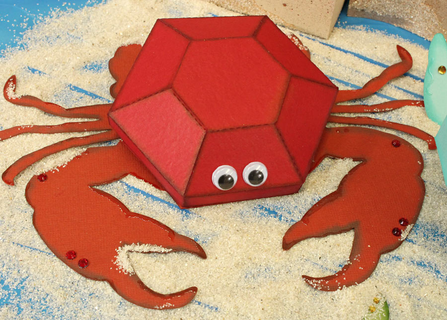 Sandcastle Crab Invitation