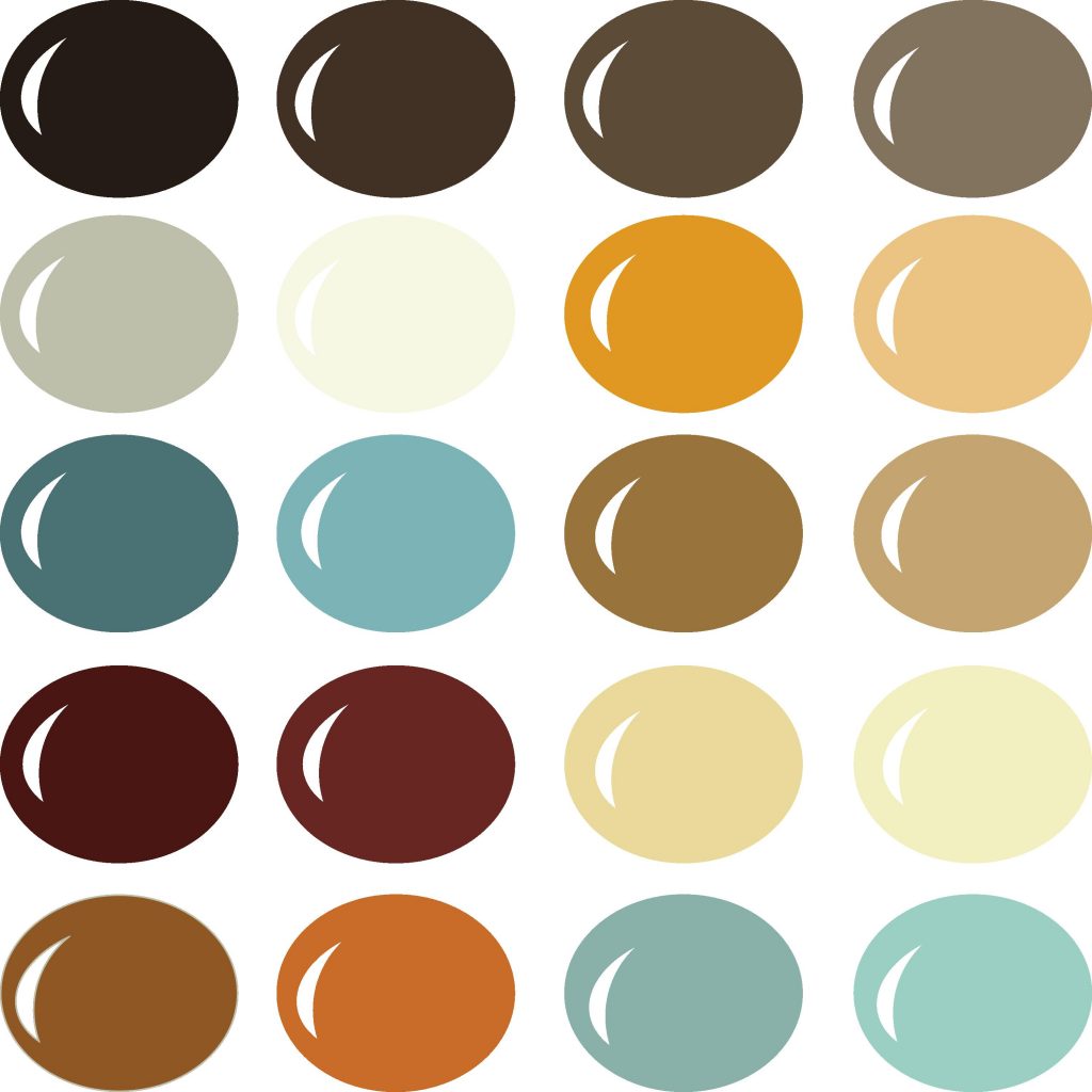 Pazzles Sienna Sunset color palette with instant download.