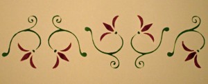 Stencil and Paint Border