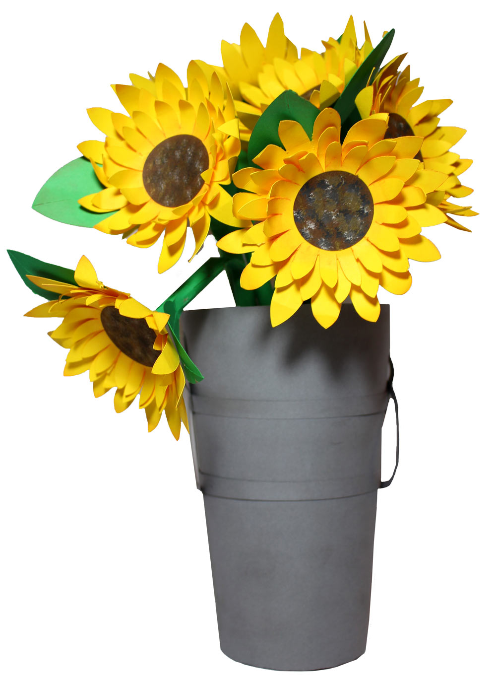 Paper Sunflower Bouquet With Vase