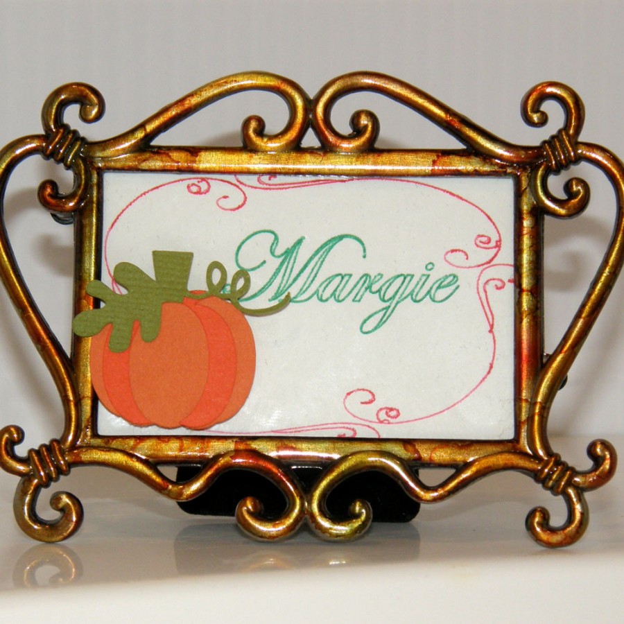 Thanksgiving Pumpkin Place Cards - Pazzles Craft Room