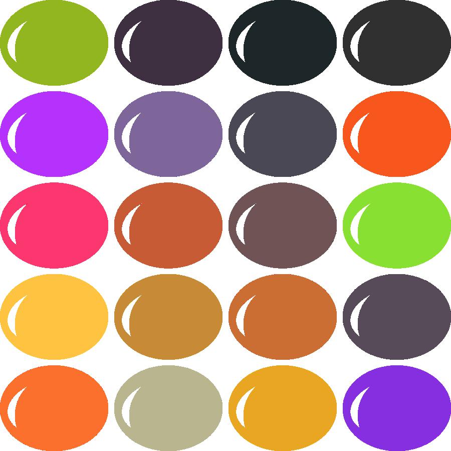 Traditional Halloween Color Palette