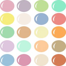 Pazzles Trendy color palette for Pazzles InVue software