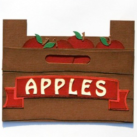 Apple Crate Shaped Card