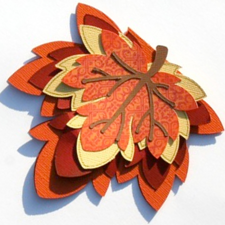 Leaf Shaped Card