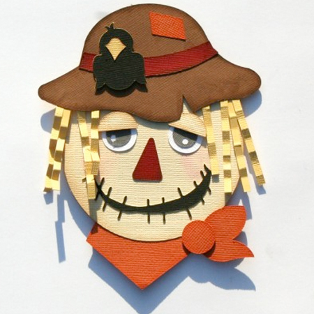 Scarecrow Shaped Card