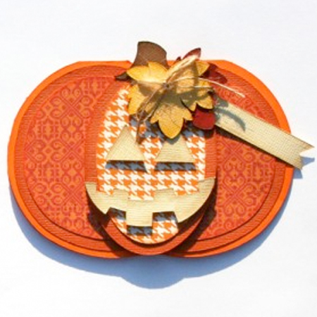 Pumpkin Shaped Cards