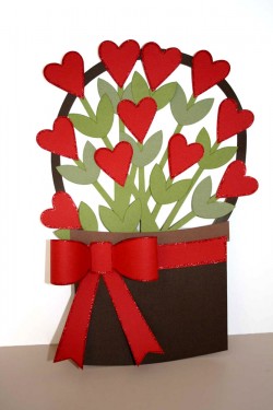 Treat basket Basket of Hearts Valentine Décor - Pazzles Craft Room