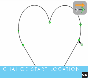 Move Point Toolbar: Change Closed Path Start Location