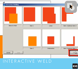 Selection Tool: Weld