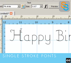 Single Stroke Fonts