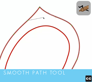 Move Point Toolbar: Smooth Path