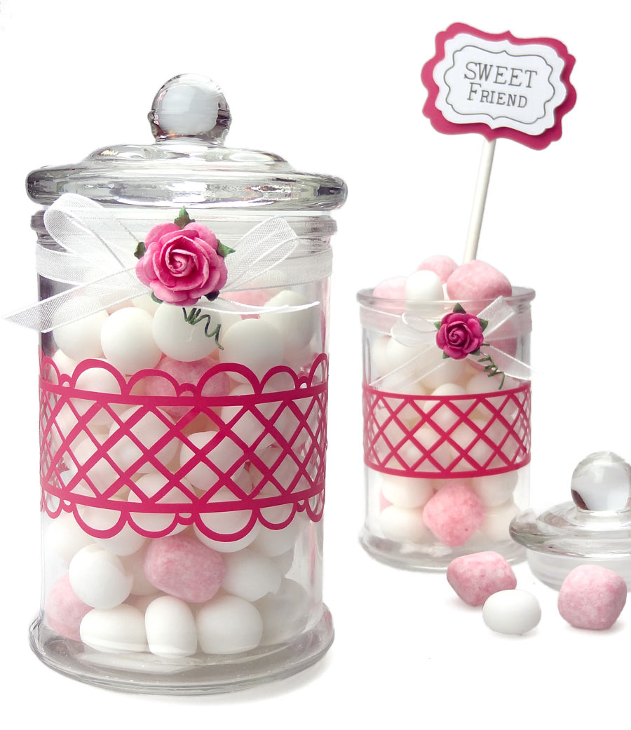 Vinyl Decorated Glass Treat Jars - Pazzles Craft Room