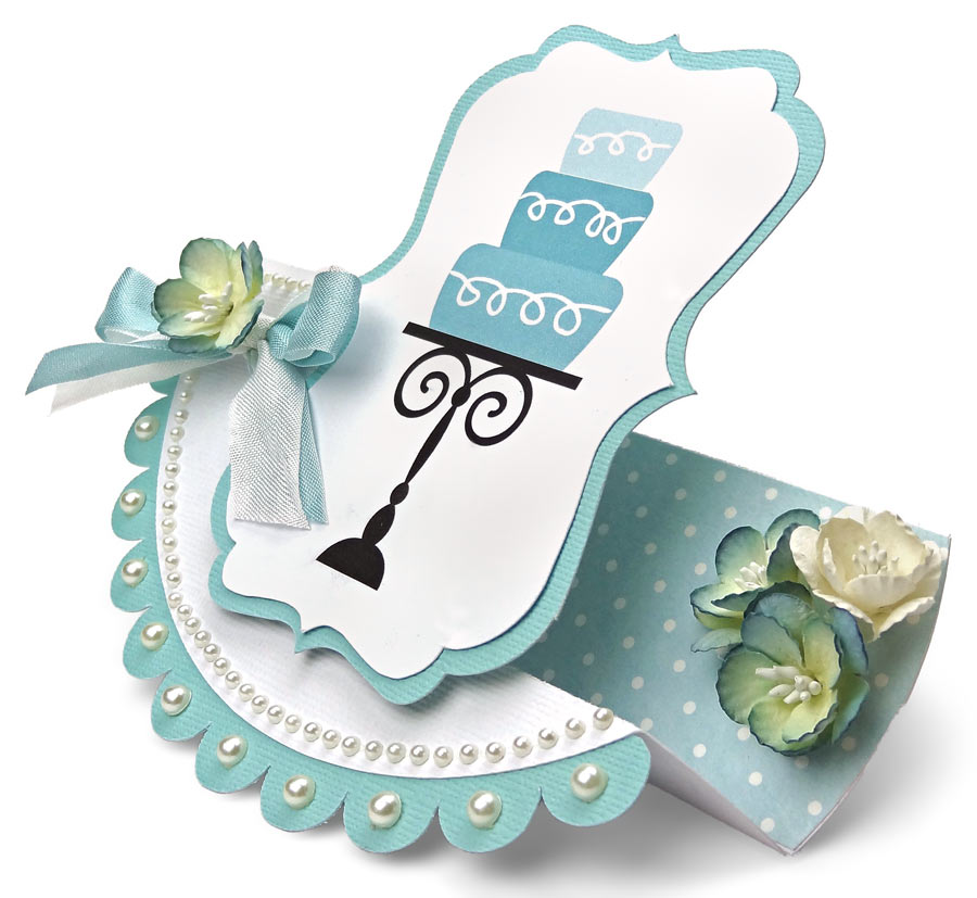 Wedding Cake Birthday Cake Rocker Card by Joanna Wright