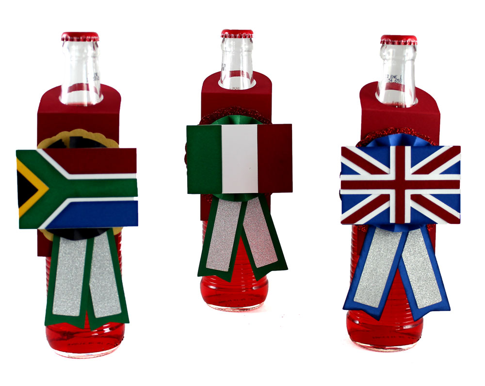 World Flags Bottle Medallions