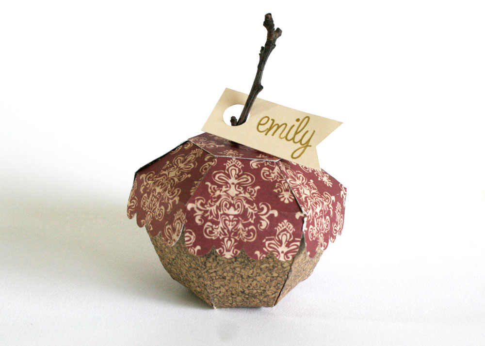 Acorn Place Cards Box