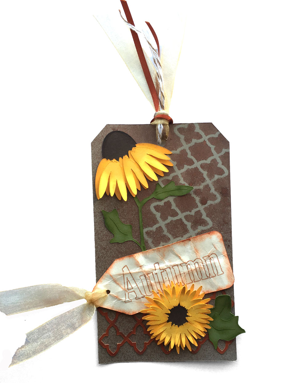 Autumn Sunflower Tag
