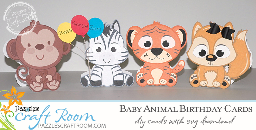 Download Diy Baby Animal Cards With Svg Download Pazzles Craft Room